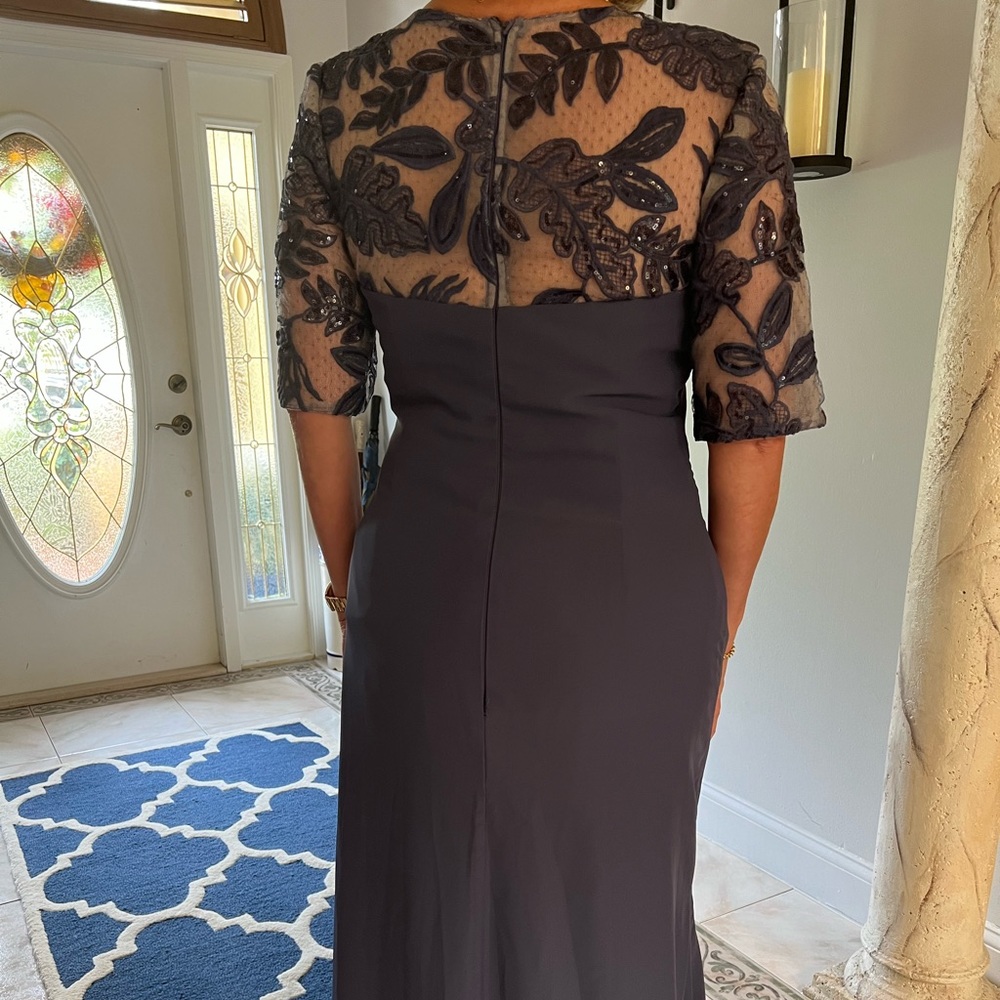 JJs House Dusty Blue Lace Maxi Dress - Picture 7 of 12